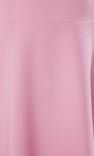 Pink Strapless A-line Lace Detailed Woven Evening Dress Graduation Night Dress - Image 4
